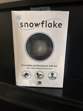 Blue Snowflake USB Condenser Microphone Compact Plug and Play Silver Wired