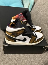 Nike Air Jordan 1 Mid, SE Orange Wear Away, Size 10.5, New