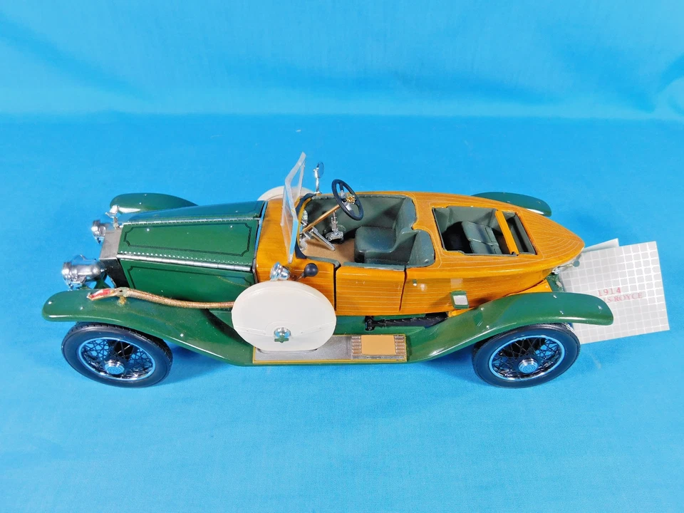 1914 FRANKLIN MINT ROLLS ROYCE SILVER GHOST DIE CAST MODEL CAR - LOTS OF DETAIL - Image 4 of 4