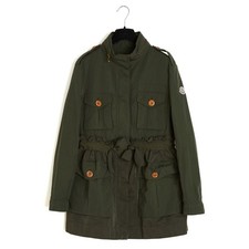 Moncler Veste Parka Rhodonite FR40 Dark Green Military Hooded Jacket UK12 US10