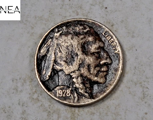 1928-D Buffalo Nickel ~ Almost Uncirculated AU ~ ZB804