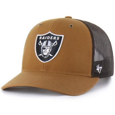 Las Vegas Raiders Carhartt x '47 Trucker Adjustable Snapback Hat