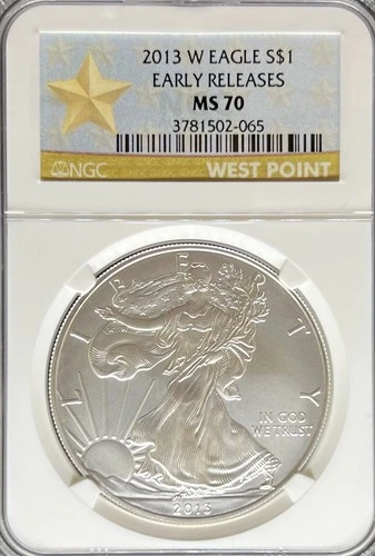 2013-W Silver Eagle MS70 NGC Early Release (#PA3781502065)