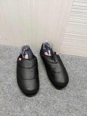 Hunter Men Puffer Slipper 11 Black Logo Quilted Slip On Warm Winter Outdoor Wear