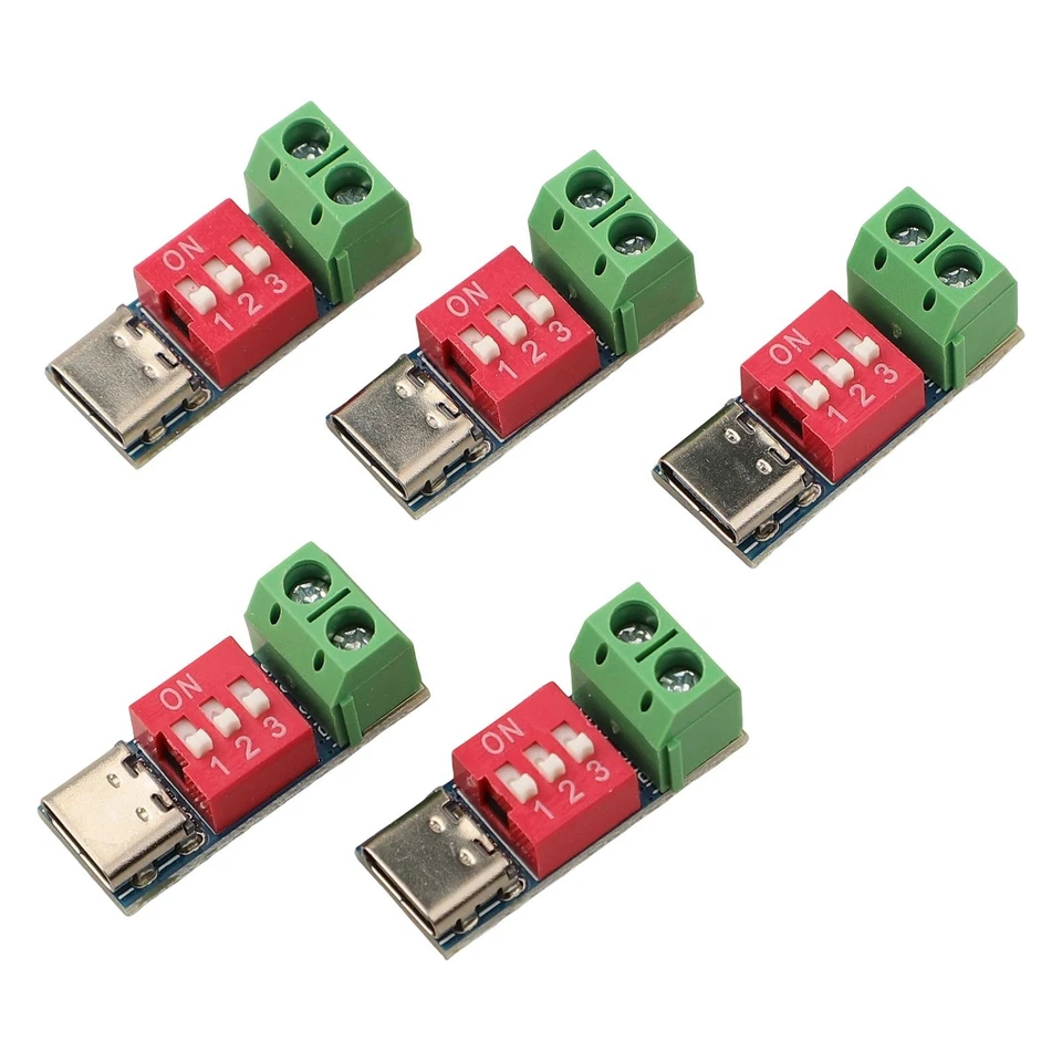 Adjustable Voltage USB C For PD Boards Pack of 5 for Fast Charging Use - Image 3 of 4