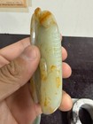 Set Lovely Antique/ Vtg. Chinese HK Export Jade Carvings of Snuff Dish, Beast — photo 8