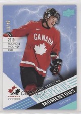 2021 Upper Deck Team Canada Juniors Electric Blue 13/49 Kaedan Korczak 02h6
