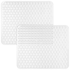 2 Pack Kitchen Sink Mat PVC Eco-friendly Kitchen Stainless steel/Porcelain Di...