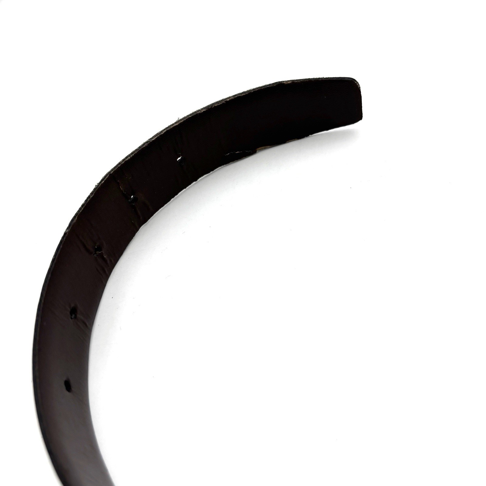 Cintura vintage YSL Yves Saint Laurent taglia 46 115 in pelle nera Made in Italy