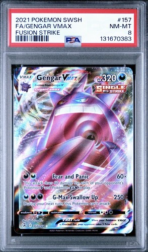 Gengar VMAX graded PSA 8 for sale on eBay