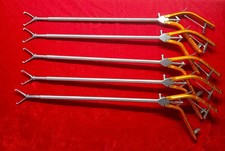 Laparoscopic Tenaculum Forceps Double Action 10mm Best Quality Reusable-5pc