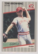 1989 Fleer Tom Browning #153 1v2