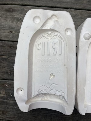 Creative Paradise 3454 Ceramic Slip Mold RIP Tombstone