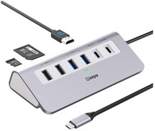 9-in-1 USB C Hub, P9 USB C to HDMI Adapter 4K 60Hz