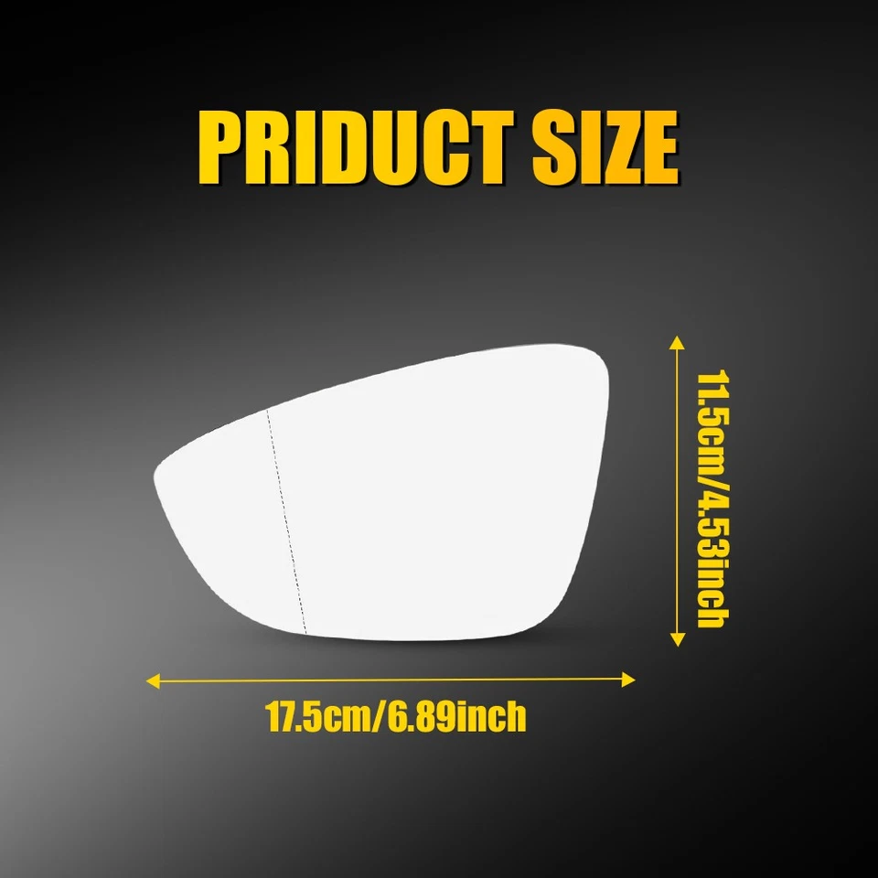 Espejo de cristal térmico punto ciego para Volkswagen CC Eos 2009-2016 Passat 2012 2-10X Foto 3 de 4