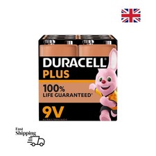 Duracell Plus 9V Batteries 4 Pack Alkaline MN1604 6LR61 5 Year Storage UK