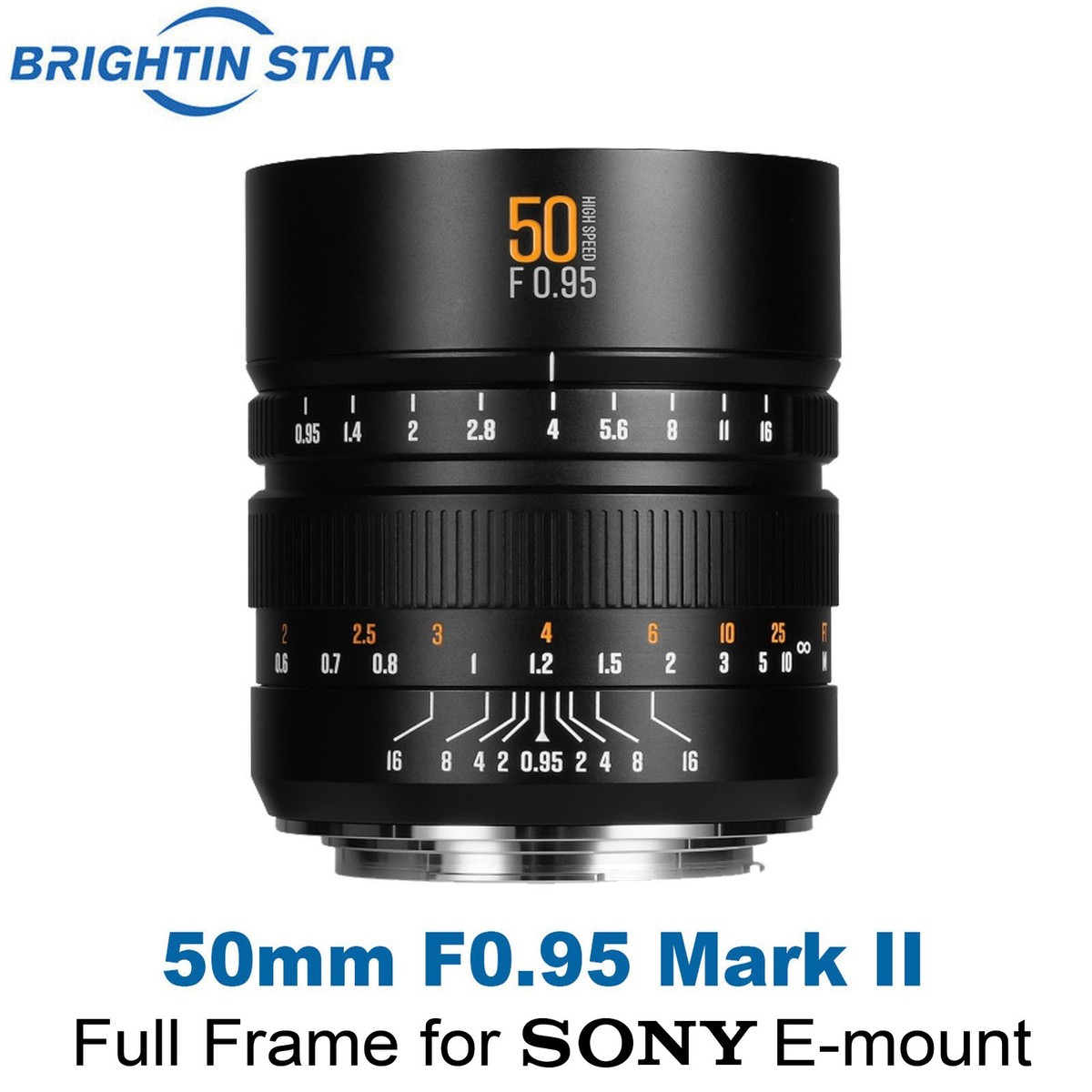 BRIGHTIN STAR 50mm F0.95 フルフレムレンズ sonyE用 BRIGHTIN STAR 50mm F0.95 フルフレムレンズ sonyE用 Brightin Star