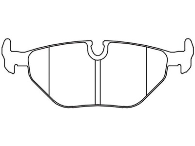 For 1999-2009 Saab 95 Brake Pad Set Rear Hawk 29462WJBW 2000 2001 2002 2003 2004