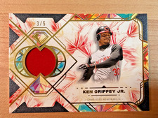 2025 Topps Diamond Icons Ken Ken Griffey Jr.  Relic Jersey Reds #3/5 Red Match