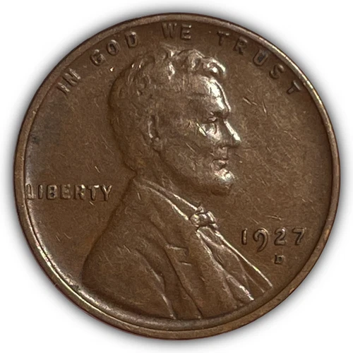 1927-D Lincoln Wheat Cent Extremely Fine XF Coin #24264