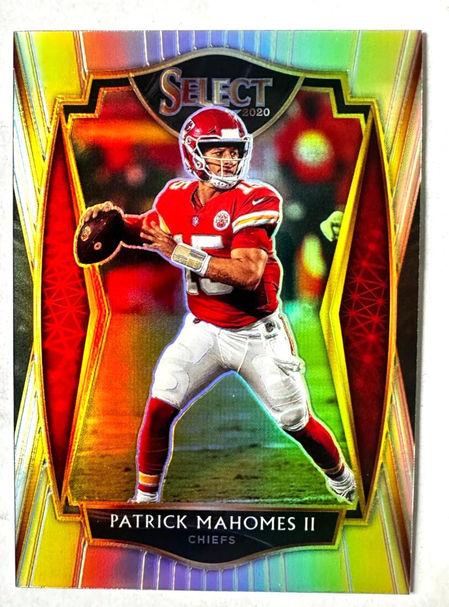 2020 Panini Select Patrick Mahomes II SILVER Prizm Card #130 Premier Chiefs!