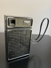 Vintage RCA Solid State Transistor Radio Black With Strap