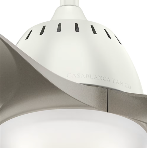 Casablanca Wisp 52" Modern Ceiling Fan - White, LED Light, Remote, 59151 - Picture 3 of 9