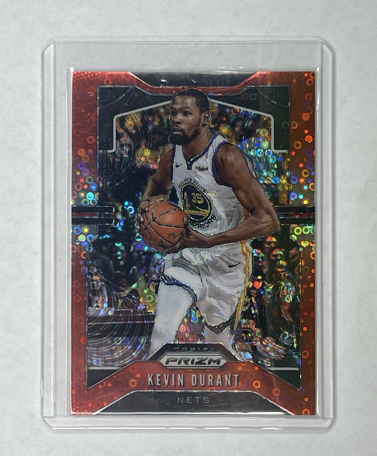 2020 Panini Prizm Kevin Durant #210 Fast Break Red /125