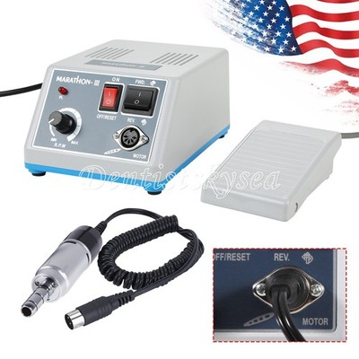 Lab Marathon Electric Micromotor Polisher Unit + 35K rpm Motor Handpiece Dental