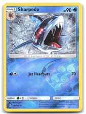 Sharpedo 28/145 SM - Guardians Rising Reverse Holo Pokemon Rare Lightly Played