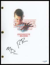 Matt & Ross Duffer "Stranger Things" AUTOGRAPH Signed Pilot Episode Script ACOA
