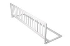 Safetots Extra Wide Wooden Bed Guard, White, 38cm High x 140cm x 38cm, White 