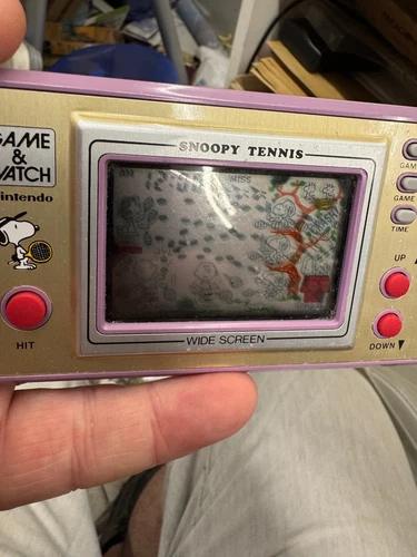 Console Nintendo Game & Watch Snoopy Tennis Sp-30 cache pile non officiel jaune