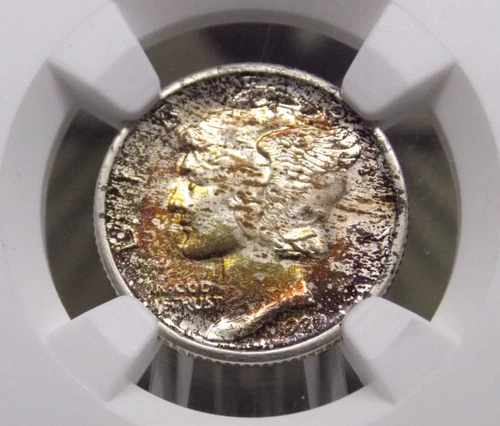 1927 "S" Mercury SILVER Dime 10c NGC Unc Details #010 Uncirculated ECC&C, Inc.