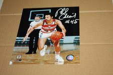 WASHINGTON BULLETS PHIL CHENIER 45 SIGNED AUTOGRAPHED 8X10 PHOTO