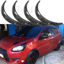 For Mitsubishi Mirage 1983-23 4.5" Fender Flares Extra Wide Body Kit Wheel Arch