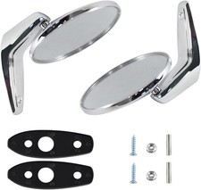 Chrome Door Mirrors Outside Exterior Rearview Compatible With 1966-1975 Dodge.. Chrome Door Mirrors Outside Exterior Rearview Compatible With 1966-1975 Dodge..