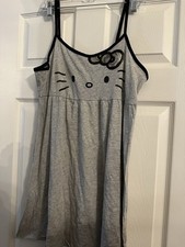 Hello Kitty Sanrio Nightie Sleepshirt Size XL NWT Sleepwear Sleeveless Sequin