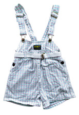Vintage Kids’ OshKosh B’Gosh Pastel Plaid Shortalls Size 12