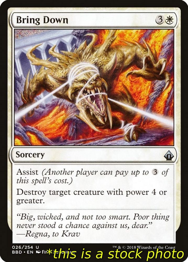 Magic Bring Down Battlebond 26 Lightly Played