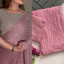 INDIAN  PAKISTANI WEAR BOLLYWOOD PARTY WEAR SAREE FOR WOMEN SARI SAREE DESIGNER