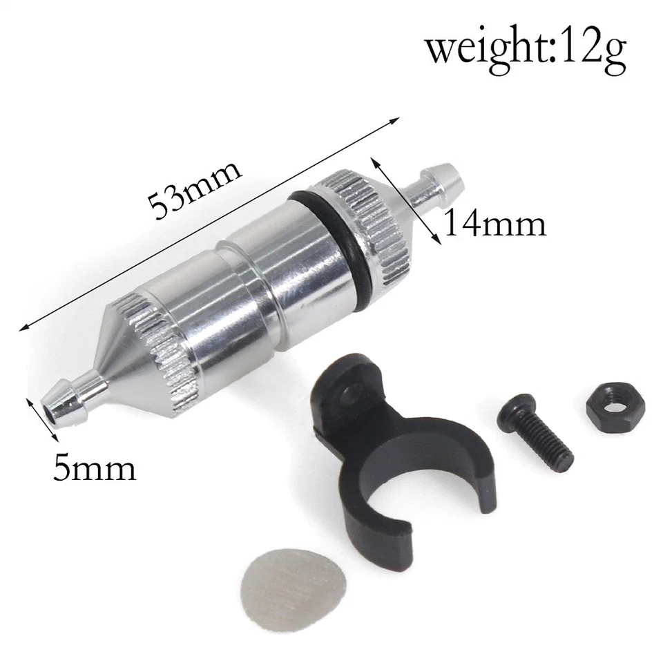 RC Car Upgrade Metal Oil Nitro Fuel Filter for 1/8 Kyosho MP10 MP9#1876 - Image 2 of 4