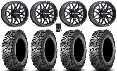 Raceline Krank 15'' Wheels Black 32'' Predator Tires Can-Am Defender