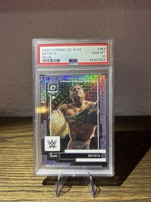 Batista Panini Chronicles 2023 WWE Mojo Prizm /25 PSA 10