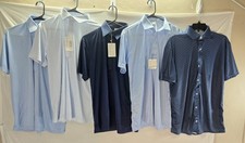 Lot of 5 Collars & Co Men's Size Medium Polo Dress Shirts NWT & NWOT 