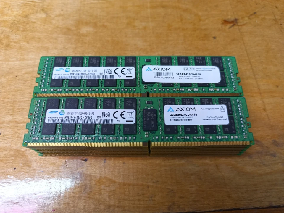 Samsung 512GB (16 x 32GB) 2Rx4 PC4-2133P-R ECC RDIMM DDR4 PC4-17000 Server Arbeitsspeicher