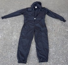 Tactical Black Coverall Hooded Overalls With Cargo Pockets 42 / 108cm Regular