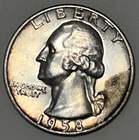 1958-D Washington Quarter 90% Silver Denver