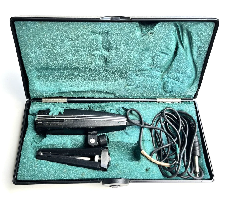 2 Stück Sennheiser MD 412LM Vintage Mikrofon | Lagerspuren | im Original Etui