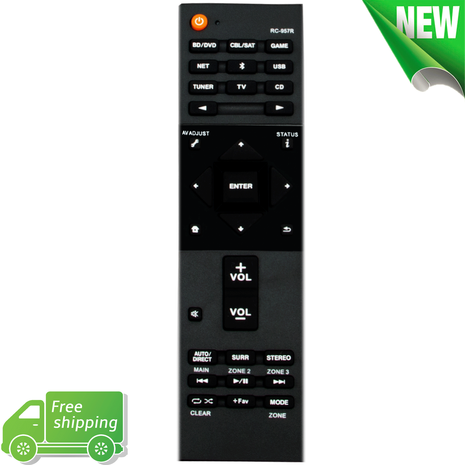 RC-957R Remote Control for Pioneer AV Receiver VSX-933 VSX-LX503 VSX-LX302